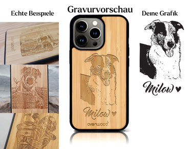INDIVIDUELL iPhone 13 Pro Max Bambus-Kunststoff